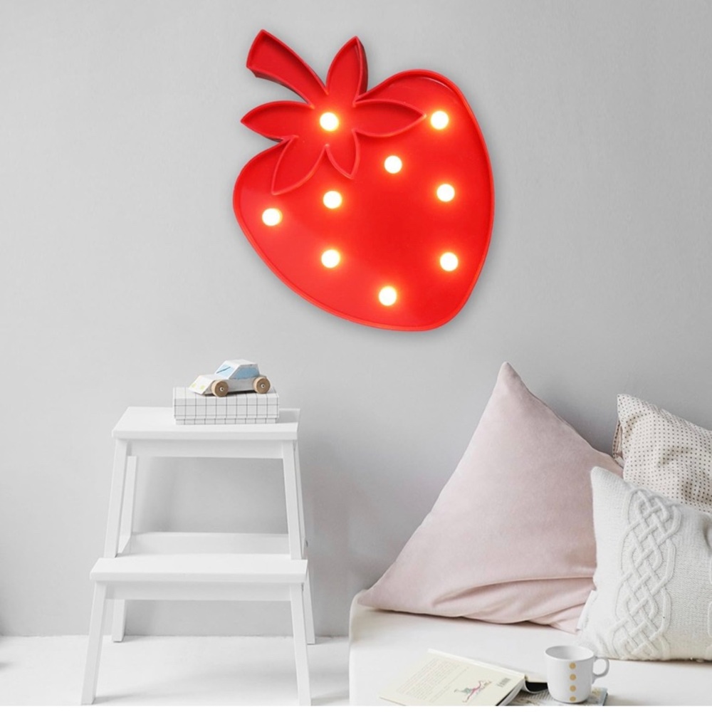Red Strawberry LED Wall Light